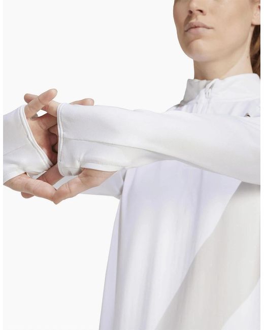 Adidas White Team Gb Performance Tracksuit Top