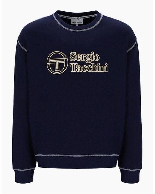 Sergio Tacchini Blue Cameri Sweatshirt for men