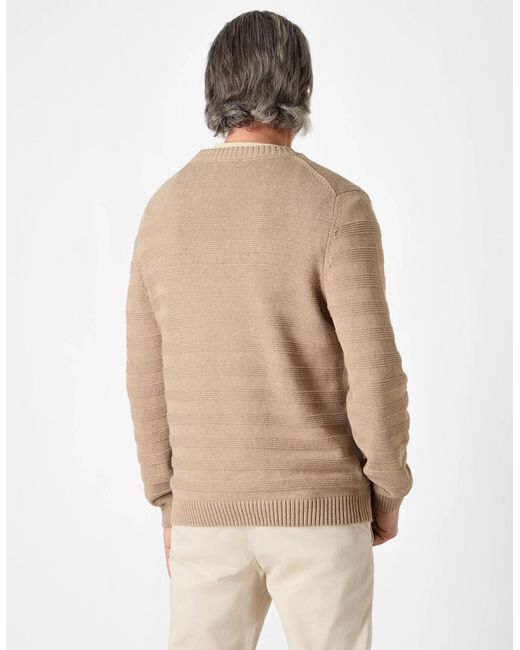 Oliver Sweeney Natural 100% Cotton Crew Neck Jumper for men