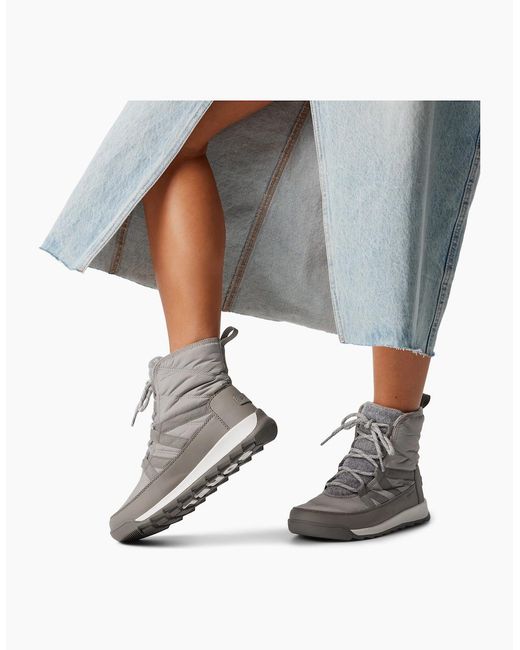 Sorel Gray Whitney Ii Plus Lace Winter Boots