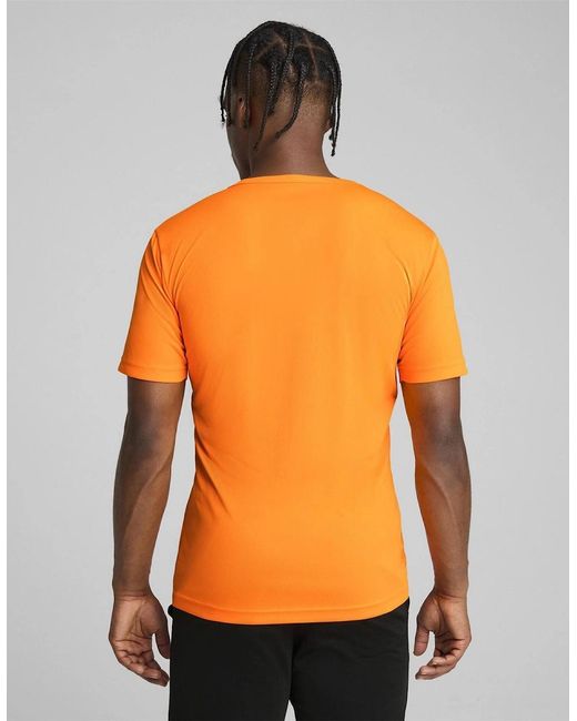 PUMA Orange Individualrise Graphic Jersey T-Shirt for men