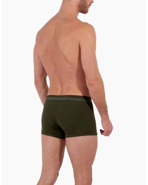 Hom Green Sumptuous Ho1 Boxer Trunk, Dark Khaki for men