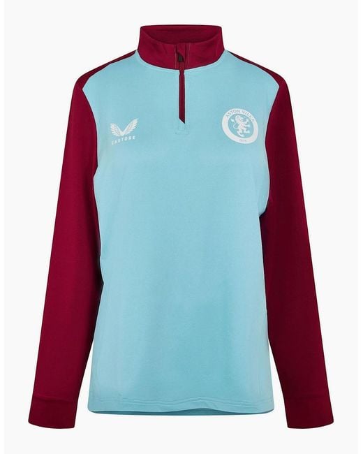 Castore Blue Villa Drill Top