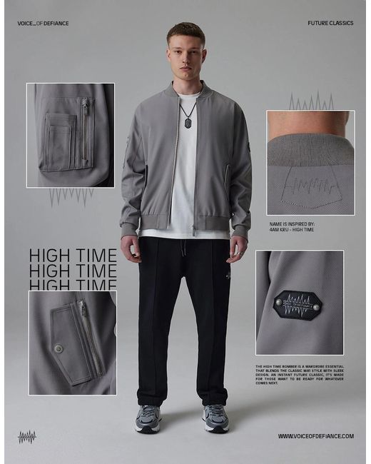Voice of Defiance Gray High Time for men