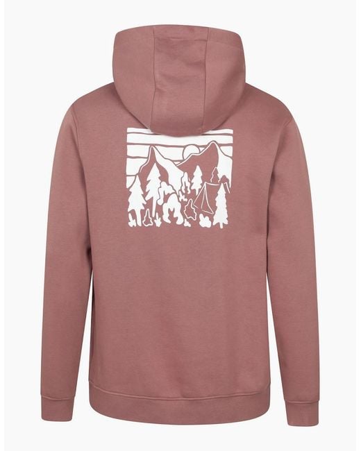 Mountain Warehouse Red Mountain Badge Hoodie for men