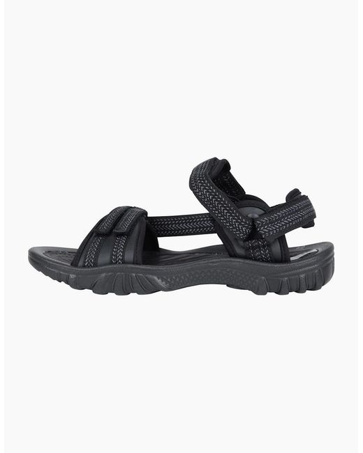 Mountain Warehouse Black Ladies Cyprus Chevron Sandals