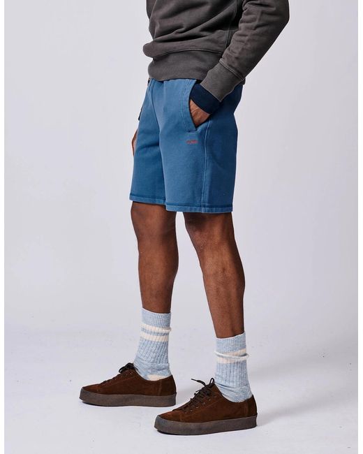 aubi Blue Glebe Sweat Short for men