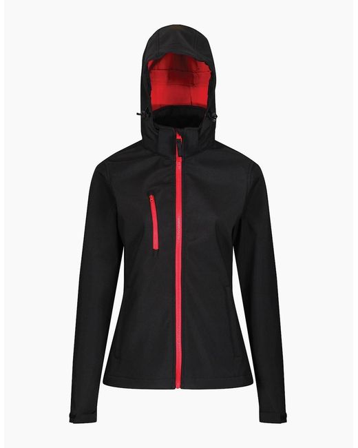 Regatta Black Professional /Ladies 3 Layer Membrane Soft Shell Jacket