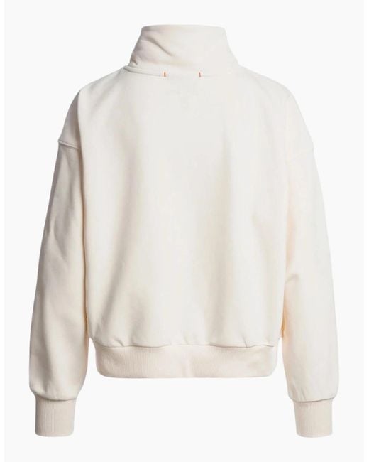 Parajumpers White Zendaya Moonbeam Half-Zip Sweatshirt