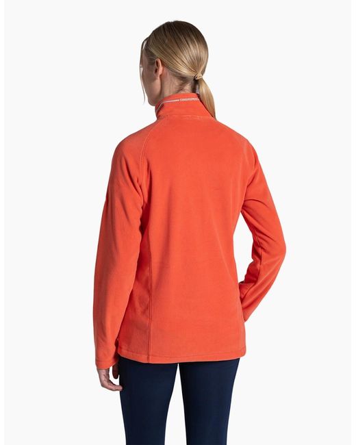 Craghoppers Red Ladies Miska Vi Half Zip Fleece