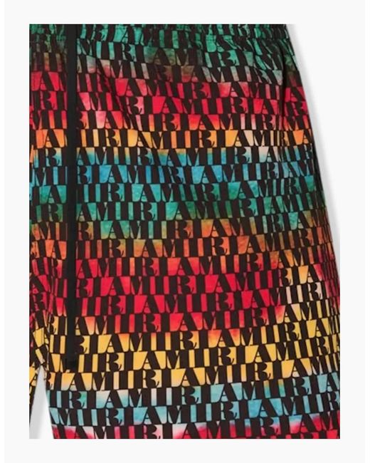 Amiri Red All Over Swim Shorts Multi for men