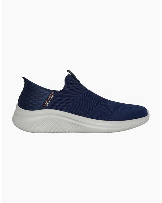 Skechers Blue Ultra Flex 3.0 Smooth Step 232450-Nvy Slip On Shoes for men