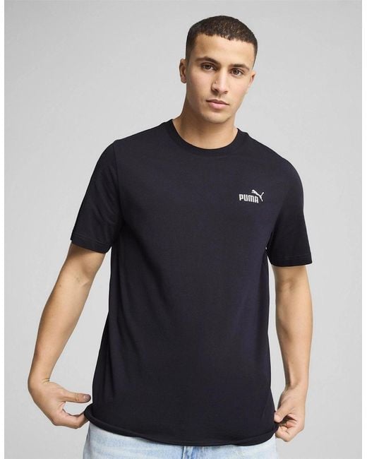 PUMA Blue No. 1 Logo T Shirt for men