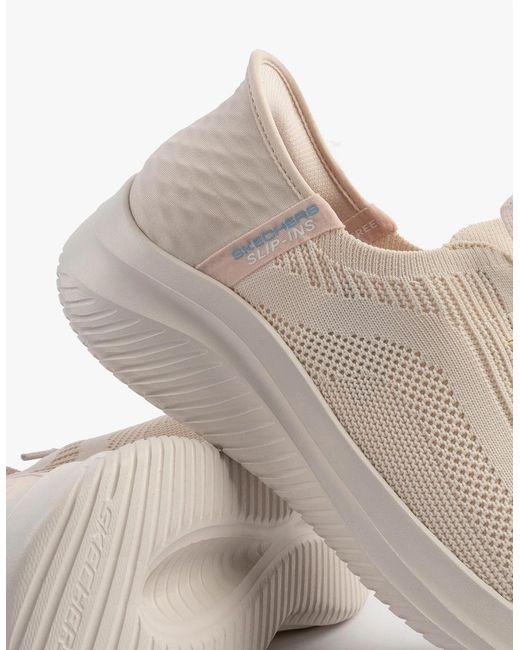 Skechers White 149710/Nat Ultra Flex 3.0-Brilliant Path Slip-On Natural