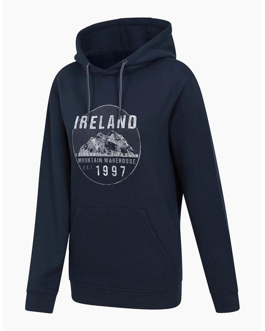 Mountain Warehouse Blue Ladies Ireland Circle Overhead Hoodie