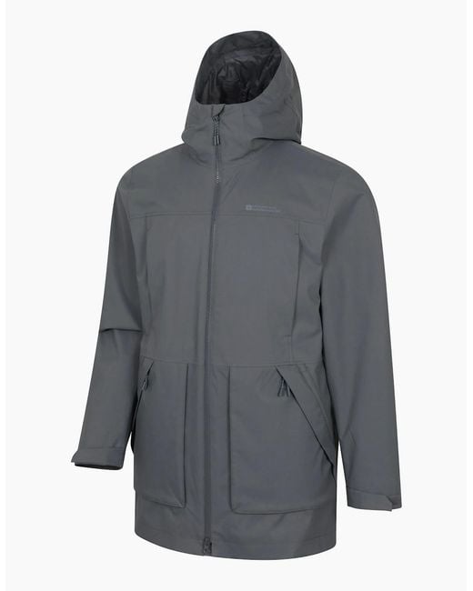 Mountain Warehouse Gray Harbour Waterproof Jacket for men