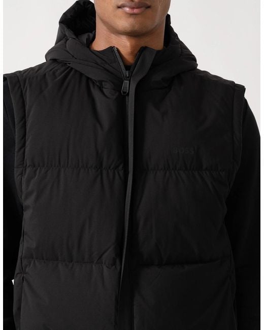 Boss Black Boss Ow Riplite Padded Gilet for men