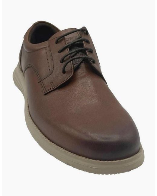 Rockport Brown Total Motion Plain Toe Walking Shoes for men