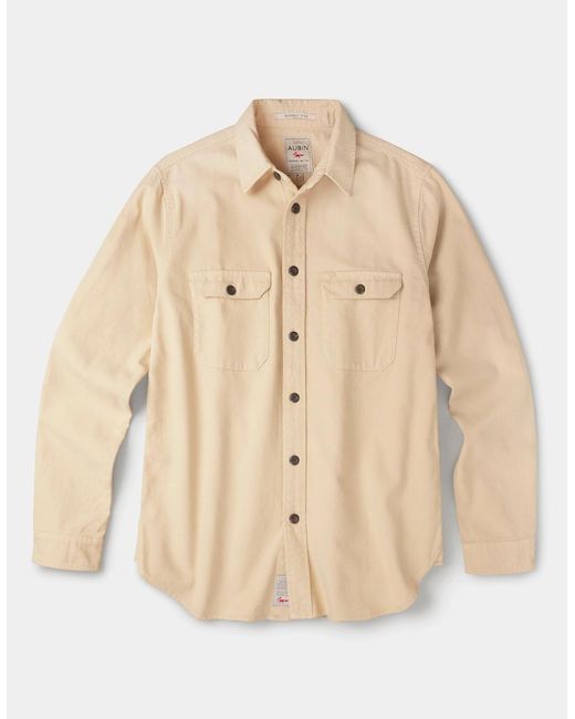 aubi Natural Henderson Canvas Overshirt for men