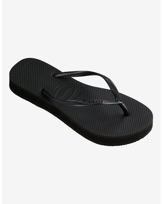 Havaianas Black Slim Flatform Flip Flops