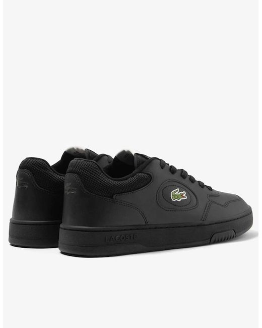 Lacoste Black Lineset Leather Trainers for men