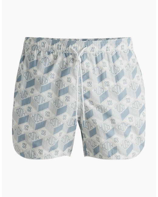 Boss Blue Rik Seasonal Print/ Swim Shorts for men