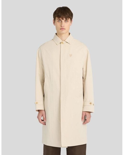 Lyle & Scott Natural Water Resistant Car Coat for men