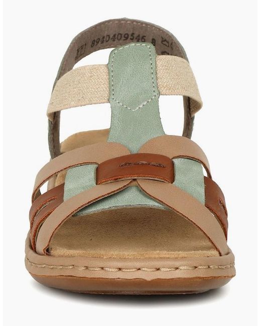 Rieker Metallic Globe Sandals