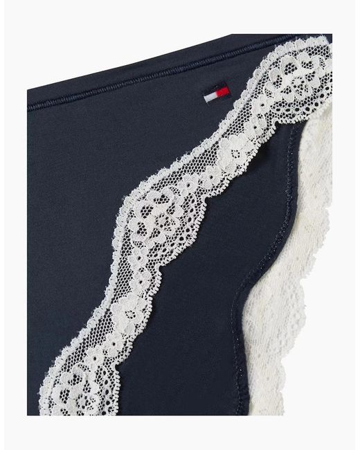 Tommy Hilfiger Blue Th Micro Lace Brief, Dark Night