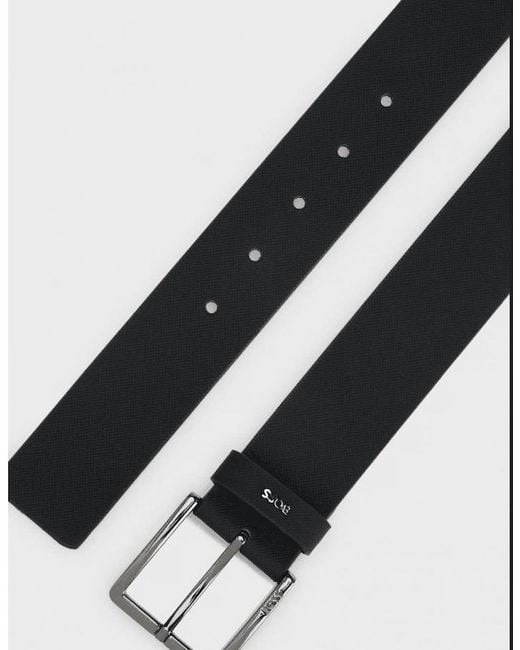 Boss Black Ther-D-Boss Leather Belt for men