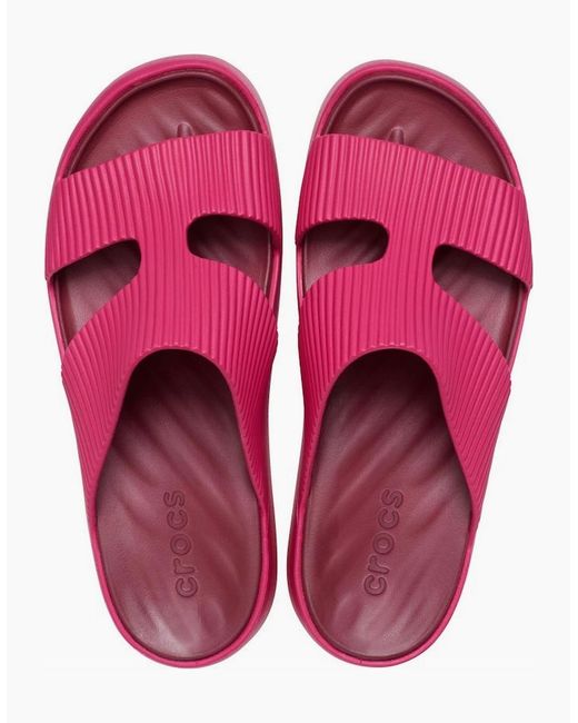 CROCSTM Pink Getaway Platform Synthetic Dragon Fruit Sandals