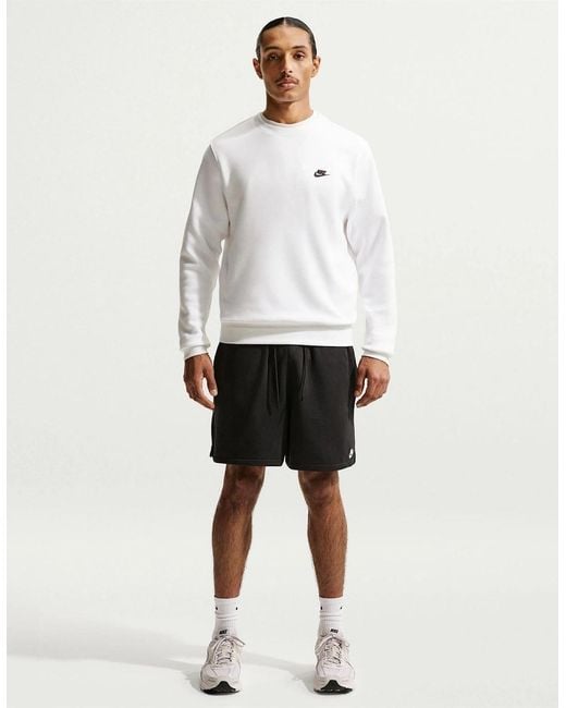 Nike Black Flow Sweat Shorts With Elasticated Waistband for men