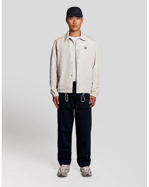 Lyle & Scott Natural Lightweight Coach Jacket for men