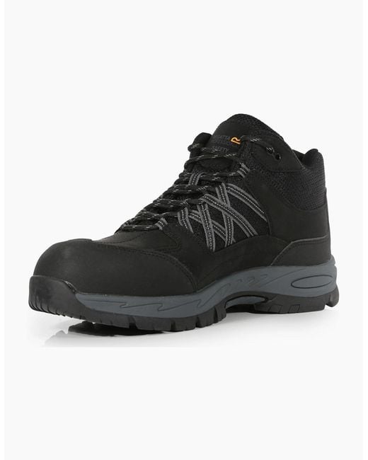 Regatta Black Professional Safety Shoes for men