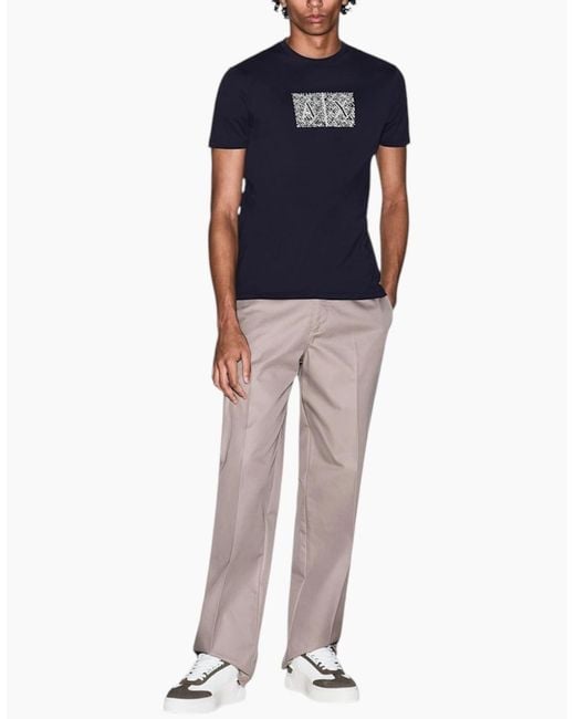 Armani Blue Exchange Af10356 T Shirts Cotton Tee for men