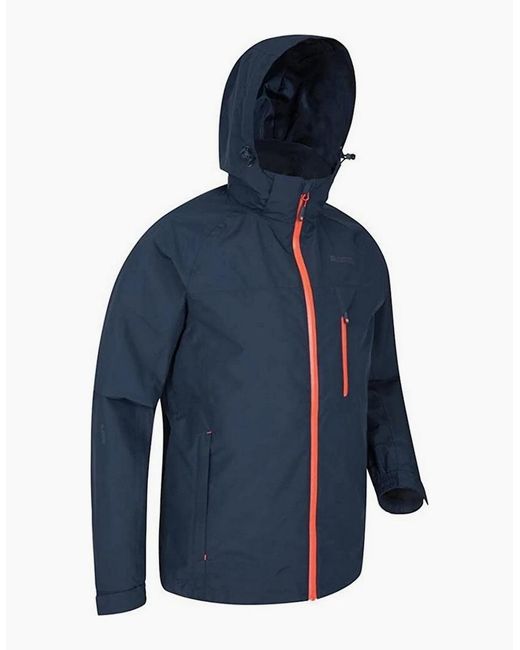 Mountain Warehouse Blue Brisk Extreme Waterproof Jacket for men