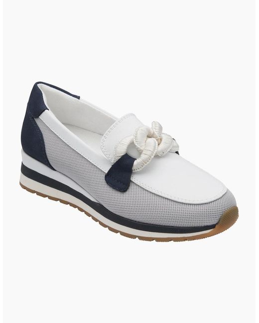 Lotus White Lorrian Loafers