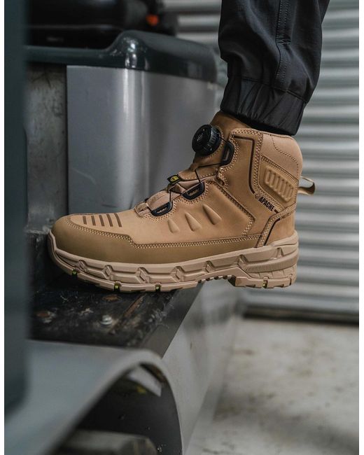 Apache Brown Stonehenge Adults Safety Boots Stone