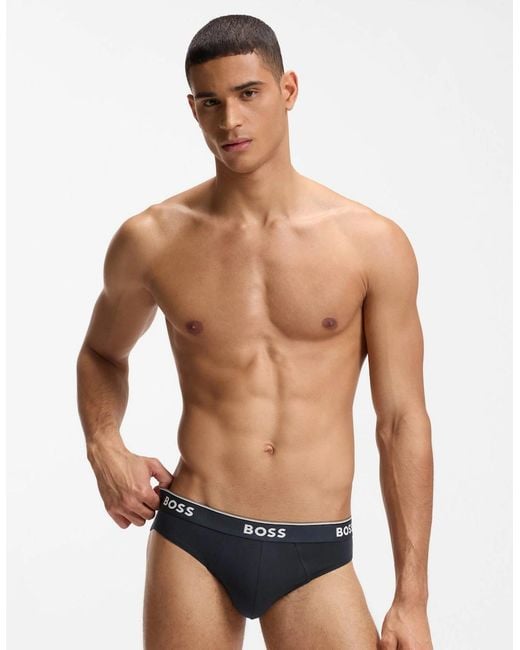 Boss Blue Boss 3 Pack Power Briefs for men