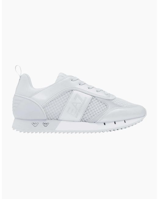 EA7 White Sneaker Trainer for men