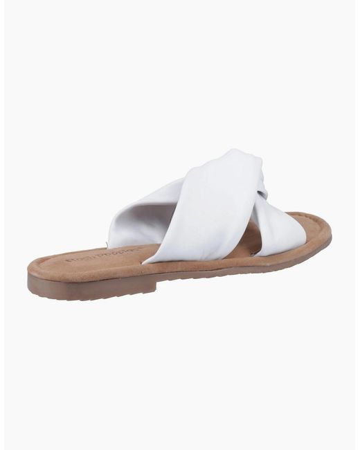 Hush Puppies White Amy Wide Fit Sandals