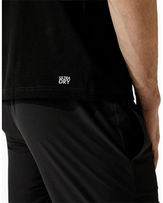 Lacoste Black Th7618 T Shirts Short Sleeve Crew Neck Quick Dry Casual Summer Tee for men