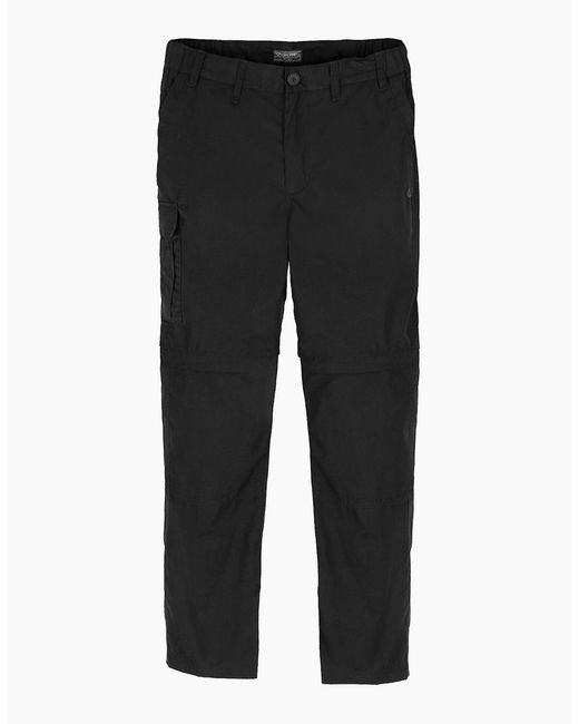 Craghoppers Black Expert Kiwi Tailored Trousers for men