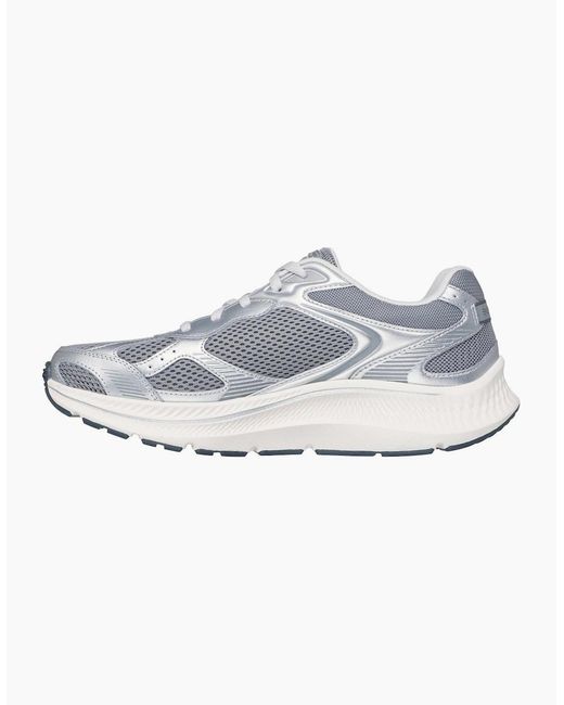 Skechers Blue Go Run Consistent 2.0 Volt Leather Trainers