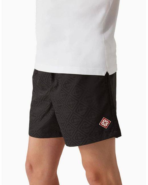 Casablanca Blue Casa Jacquard Swim Shorts for men