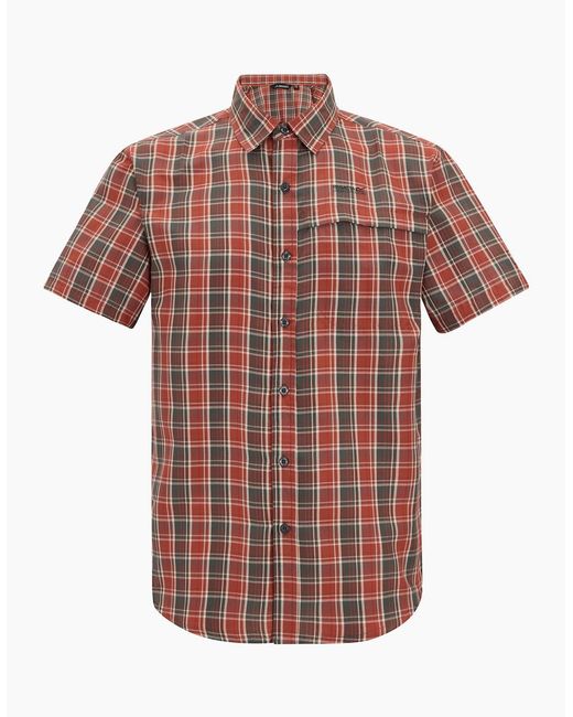 Regatta Red Mindano Multi Check Short-Sleeved Shirt for men