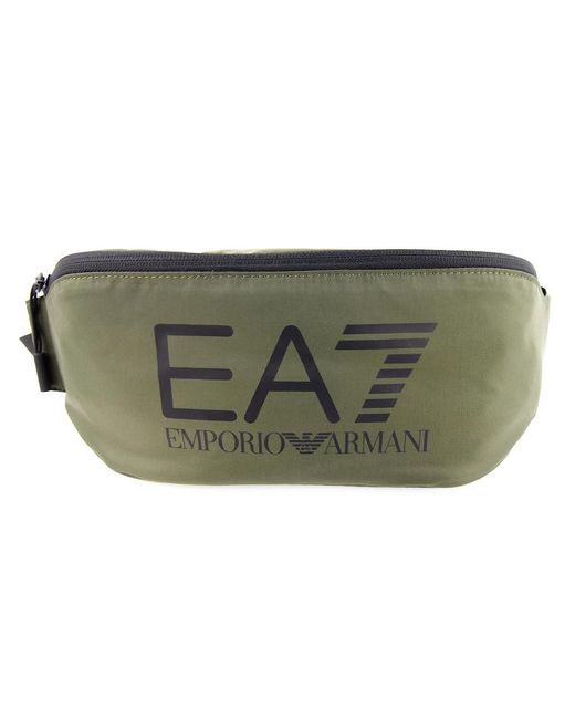EA7 Green Logo Belt Bag Khaki for men
