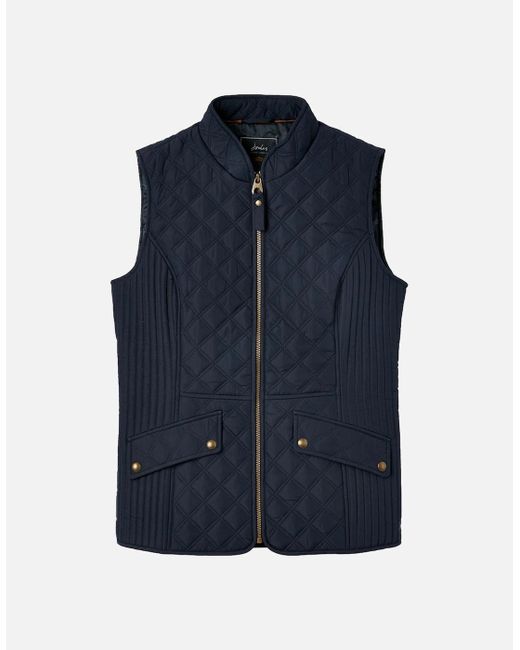 Joules Blue Minx Padded Quilted Gilet Bodywarmer