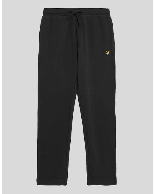 Lyle & Scott White Straight Leg Cotton Jogger for men