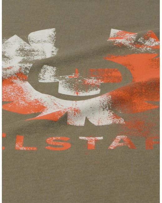 Belstaff Green Blur T-Shirt Khaki for men